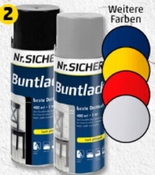 PENNY Nr.SICHER Buntlack 400 ml Angebot