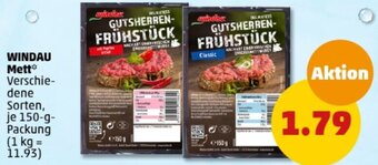 PENNY WINDAU Mett 150 g Packung Angebot