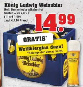 trinkgut König Ludwig Weissbier 20x0,5L Angebot