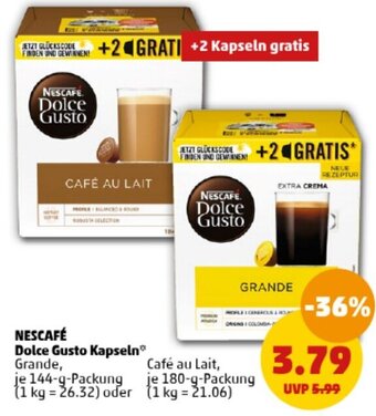 PENNY NESCAFÉ Dolce Gusto Kapseln 144/180 g Packung Angebot