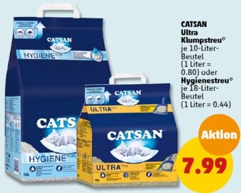 PENNY CATSAN Ultra Klumpstreu 10 Liter Beutel oder Hygienestreu 18 Liter Beutel Angebot