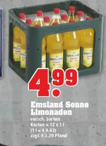 trinkgut Emsland Sonne Limonaden 12x1L Angebot