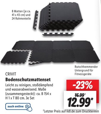 Lidl CRIVIT Bodenschutzmattenset Angebot