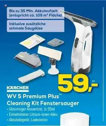 Euronics XXL Kãrcher Wv 5 Premium Plus Cleaning Kit Fenstersauger Angebot