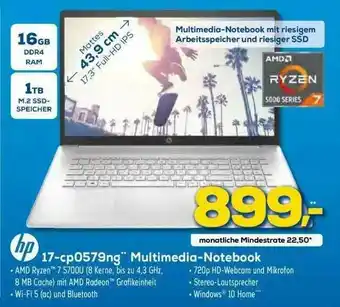 Euronics XXL Hp 17-cp0579ng Multimedia-notebook Angebot