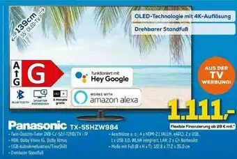 Euronics XXL Panasonic Tx-55hzw984 Angebot