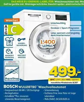 Euronics XXL Bosch Wuu28t90 Waschvollautomat Angebot