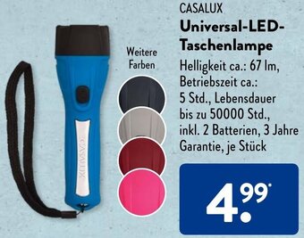 Aldi Süd CASALUX Universal LED Taschenlampe Angebot