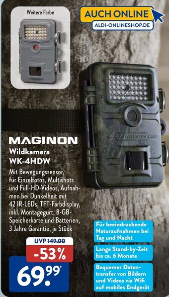 Aldi Süd MAGINON Wildkamera WK-4HDW Angebot