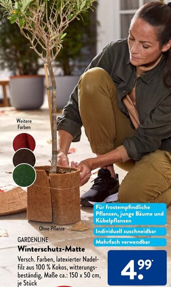 Aldi Süd GARDENLINE Winterschutz-Matte Angebot