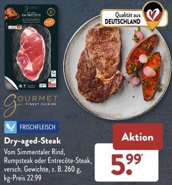 Aldi Süd Gourmet Finest Cuisine Dry aged Steak Angebot