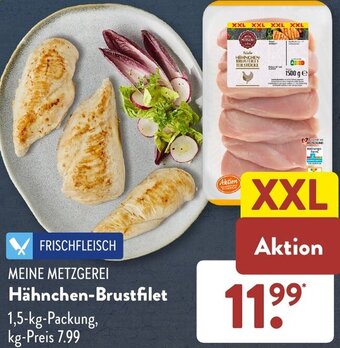 Aldi Süd MEINE METZGEREI Hähnchen-Brustfilet 1,5 kg Packung Angebot