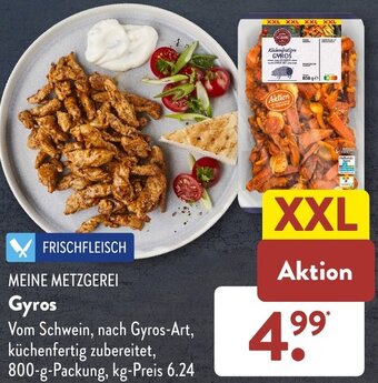 Aldi Süd MEINE METZGEREI Gyros 800 g Packung Angebot