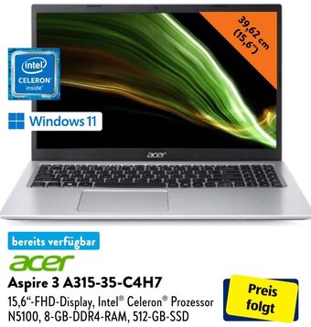 Aldi Süd acer Aspire 3 A315-35-C4H7 Angebot