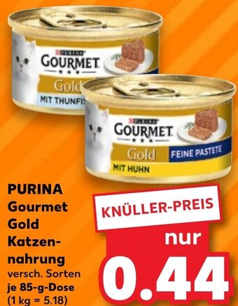 Kaufland PURINA Gourmet Gold Katzennahrung 85 g Dose Angebot