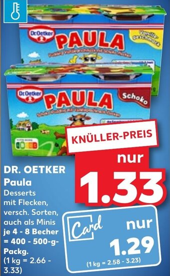 Kaufland DR. OETKER Paula 400-500 g Packg. Angebot