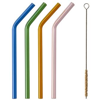 IKEA Blåkäxa trinkhalme/reinigbürsten-set 5-tlg. versch. farben Angebot