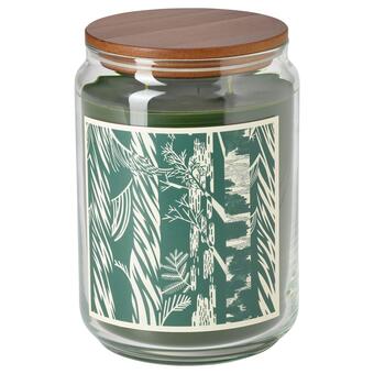 IKEA Jämtskogen duftkerze im glas, 2 dochte/deckel zypresse & eukalyptus/dunkelgrün 100 std Angebot