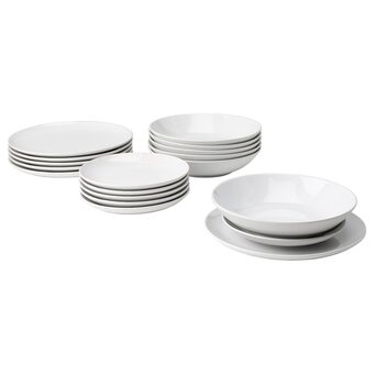 IKEA Godmiddag service 18-tlg. weiß Angebot