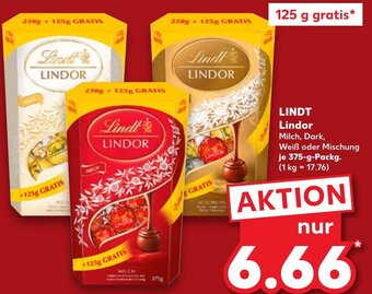 Kaufland LINDT Lindor 375 g Packg. Angebot