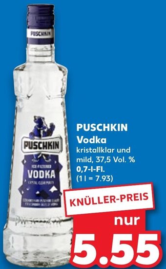 Kaufland PUSCHKIN Vodka 0,7 L-Fl. Angebot