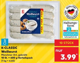 Kaufland K-CLASSIC Weißwurst 600 g Angebot