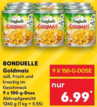 Kaufland BONDUELLE Goldmais 9x150 g Dose Angebot