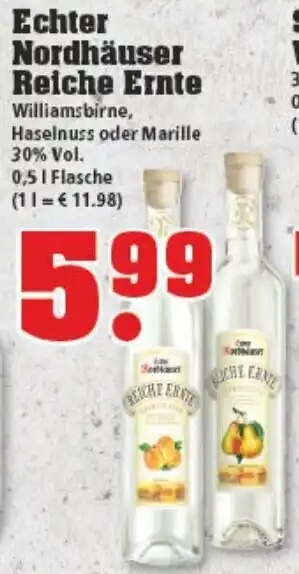 trinkgut Echter Nordhäuse Reiche Ernte 0,5L Angebot