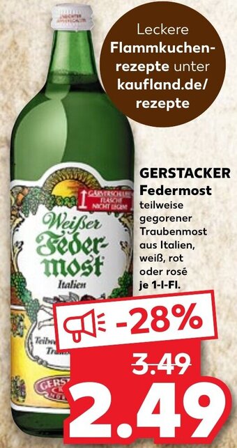 Kaufland GERSTACKER Federmost 1 L-Fl. Angebot