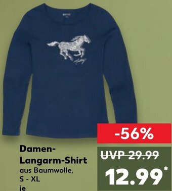 Kaufland Mustang Damen Langarm Shirt Angebot