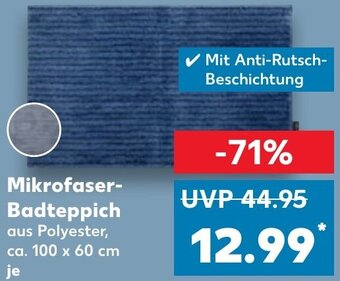 Kaufland Mikrofaser-Badteppich Angebot