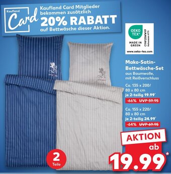 Kaufland Mako Satin Bettwäsche Set Angebot