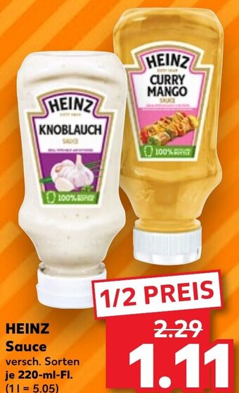 Kaufland HEINZ Sauce 220 ml Fl. Angebot