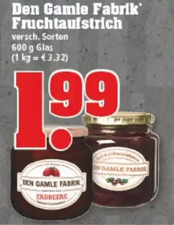 trinkgut Den Gamle Fabrik Dänischer Fruchtaufstrich 600g Angebot