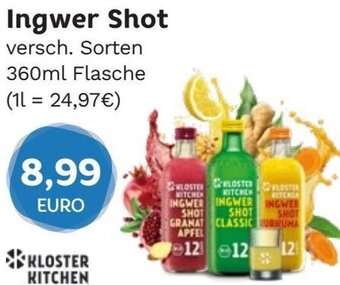 Edeka Niemerszein Ingwer Shot 360 ml Flasche Angebot