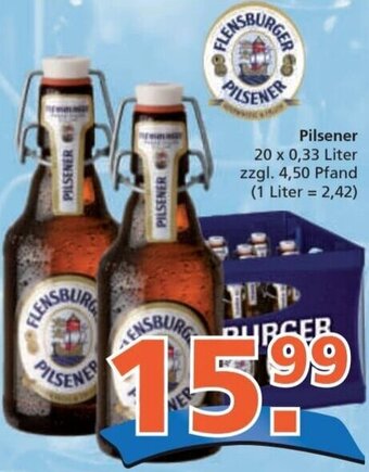 Getränke City Flensburger Pilsener 20 x 0,33 Liter Angebot