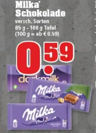 trinkgut Milka Schokolade 85-100g Tafel Angebot