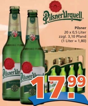 Getränke City Pilsner Urquell 20 x 0,5 Liter Angebot