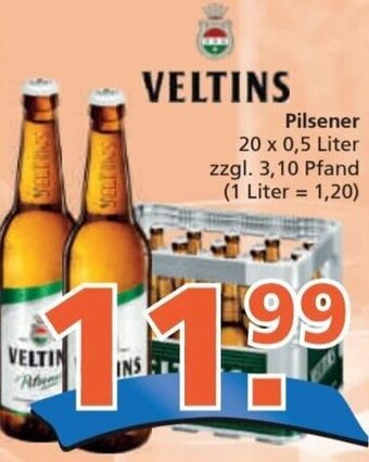 Getränke City VELTINS Pilsener 20 x 0,5 Liter Angebot