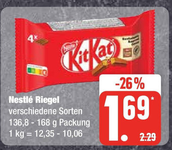 Marktkauf Nestlé Riegel verschiedene Sorten 136,8-168 g Angebot