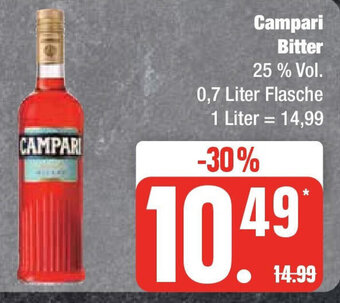 Marktkauf Campari Bitter 0,7 Liter Angebot