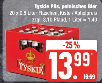 Marktkauf Tyskie Pils, polnisches Bier 20 x 0,5 L Angebot