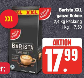 Marktkauf Barista XXL ganze Bohne 2,4 kg Angebot