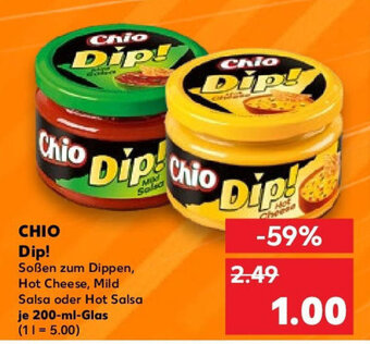 Kaufland Chio Dip! Soßen zum Dippen 200 ml Glas Angebot