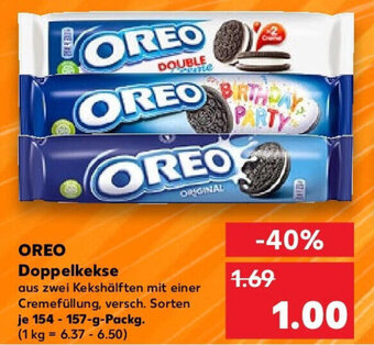 Kaufland OREO Doppelkekse 154-157 g Packg. Angebot
