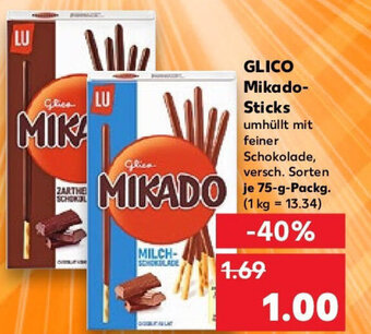 Kaufland GLICO Mikado-Sticks 75-g-Packg. Angebot