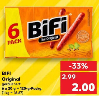 Kaufland BIFI Original 120 g Packg. Angebot