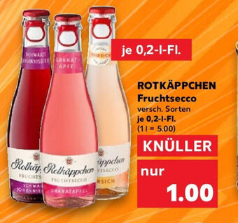 Kaufland ROTKÄPPCHEN Fruchtsecco 0,2 l Fl. Angebot