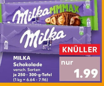 Kaufland MILKA Schokolade 250-300-g-Tafel Angebot