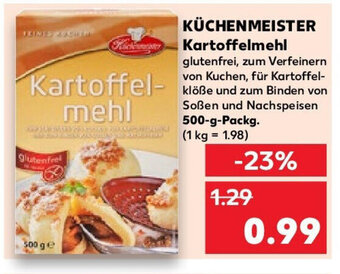 Kaufland KÜCHENMEISTER Kartoffelmehl 500 g Packg. Angebot